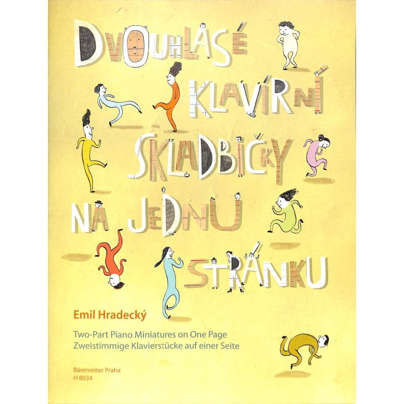 Dvouhlase klavirni skladbicky na jednu stranku