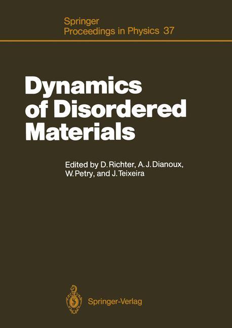 Dynamics of Disordered Materials von Springer Berlin Heidelberg