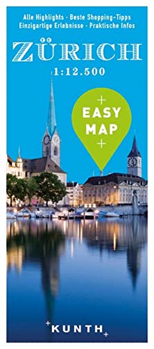 KUNTH EASY MAP Zürich 1:12.500 von KUNTH Verlag