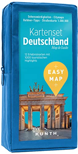KUNTH EASY MAP Kartenset Deutschland 1:300.000: 12 Erlebniskarten 1:300.000 von Kunth GmbH & Co. KG