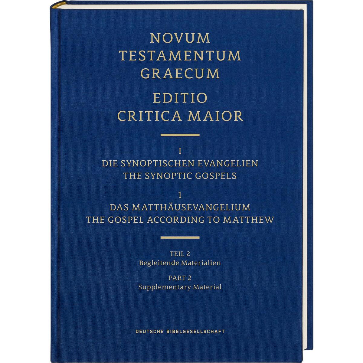 ECM I.1/2 Matthäusevangelium. Begleitende Materialien ECM I.1/2 Matthäusevangelium. Begleitende Materialien von Deutsche Bibelges.
