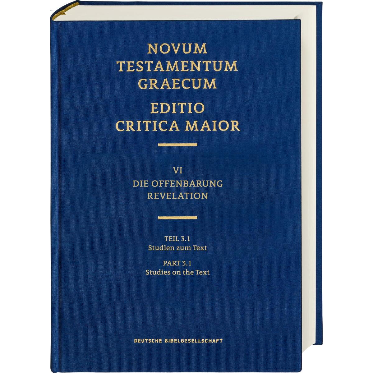 ECM VI/3.1. Offenbarung. Studien zum Text von Deutsche Bibelges.