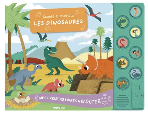 ECOUTE ET CHERCHE LES DINOSAURES von PHILIPPE AUZOU