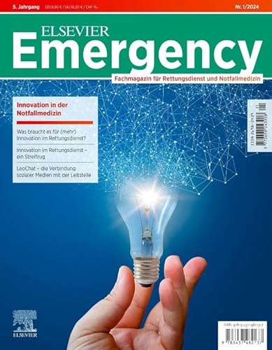ELSEVIER Emergency. Innovation in der Notfallmedizin. 1/2024 von Urban & Fischer Verlag/Elsevier GmbH