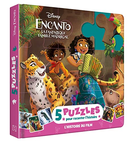 ENCANTO, LA FANTASTIQUE FAMILLE MADRIGAL - Mon Petit Livre Puzzle - 5 Puzzles 9 Pièces - Disney: L'histoire du film ENCANTO, LA FANTASTIQUE FAMILLE MADRIGAL - Mon Petit Livre Puzzle - 5 Puzzles 9 Pièces - Disney: L'histoire du film
