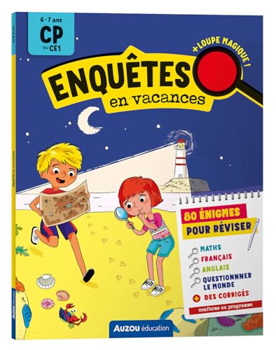 Enquêtes en vacances - Du CP au CE1: Avec une loupe magique von AUZOU