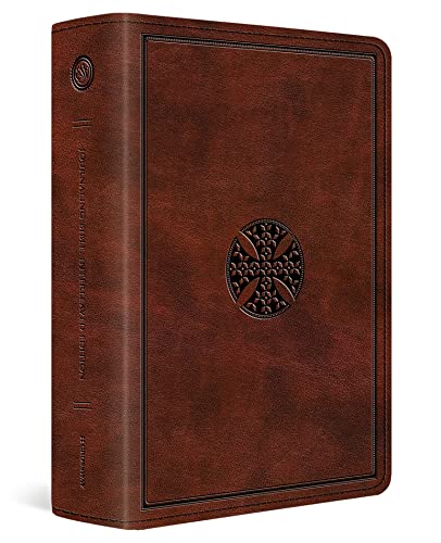 The Holy Bible: English Standard Version, Journaling Bible, Trutone, Mahogany, Mosaic Cross Design
