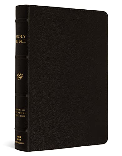 ESV Large Print Compact Bible (Buffalo Leather, Deep Brown)