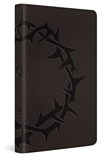 ESV Thinline Bible: English Standard Version, Charcoal, Crown Design, Red Letter, Thinline Trutone