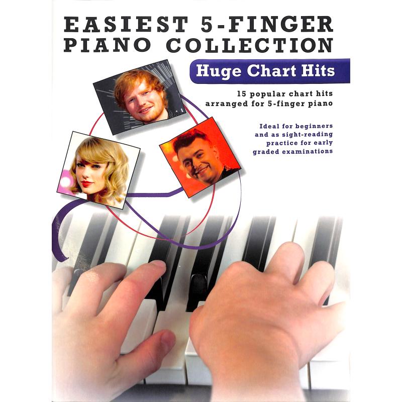 Easiest 5 finger piano collection - huge chart hits
