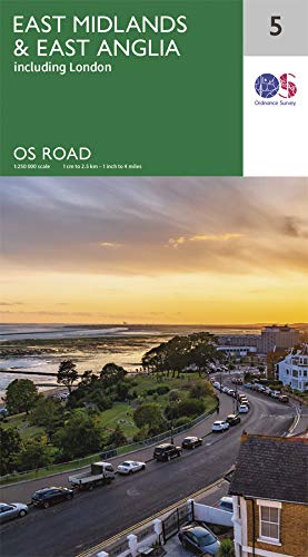 East Midlands & East Anglia (with London): OS Roadmap sheet 5