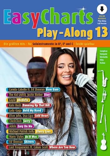 Easy Charts Play-Along: Band 13. C/Eb/Bb-Instrument. (Music Factory)