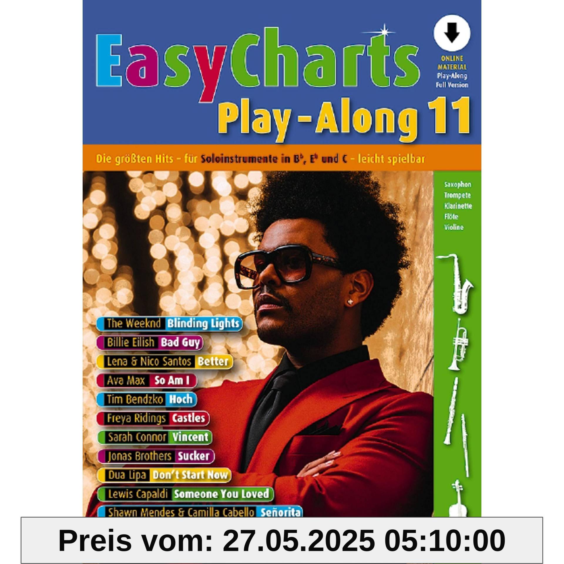 Easy Charts Play-Along: Die größten Hits spielerisch leicht gesetzt. C/Eb/Bb-Instrument.