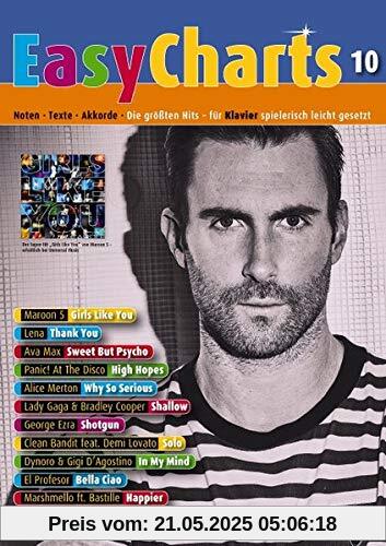 Easy Charts: Die größten Hits spielerisch leicht gesetzt. Band 10. Klavier / Keyboard. Spielbuch. (Music Factory)