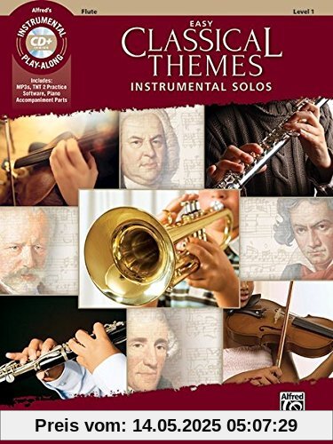Easy Classical Themes Instrumental Solos: Flute (incl. CD)