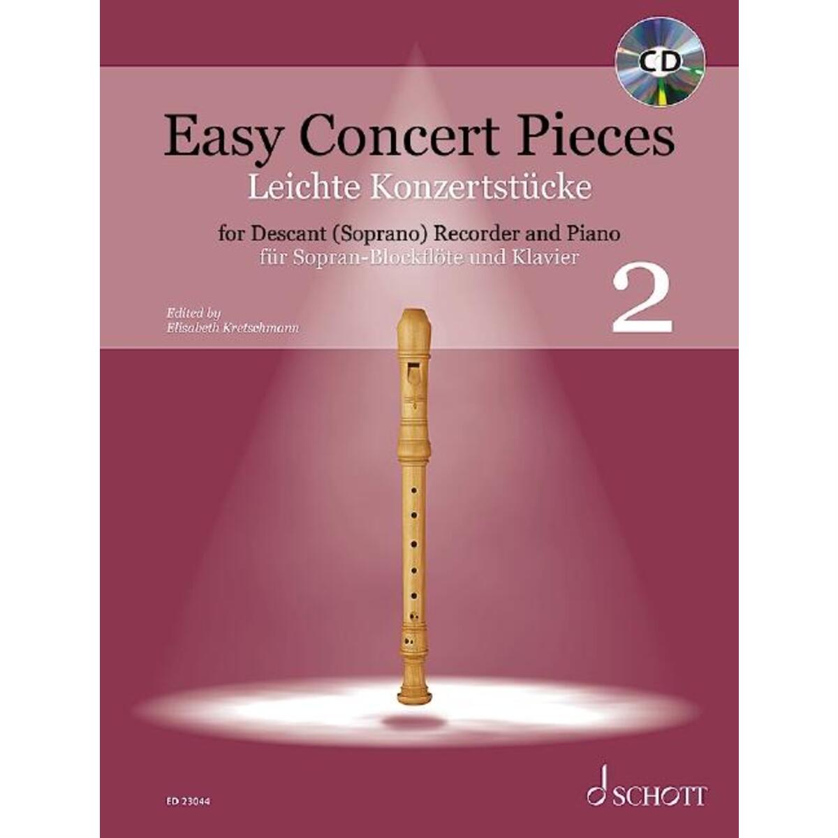 Easy Concert Pieces für Sopran-Blockflöte und Klavier, Band 2 Easy Concert Pieces für Sopran-Blockflöte und Klavier, Band 2 von Schott Music