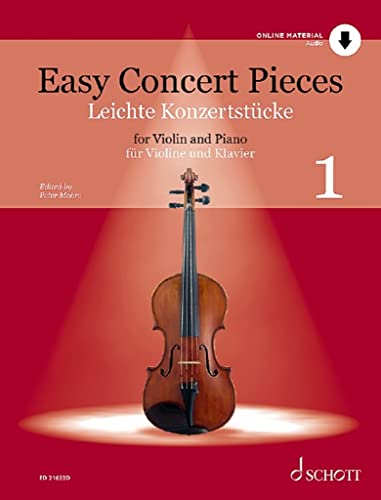 Leichte Konzertstücke: Band 1. Violine und Klavier. (Easy Concert Pieces, Band 1)