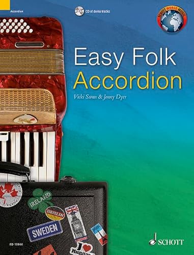 Easy Folk Accordion: 29 Traditional Pieces. Akkordeon. (Schott World Music)