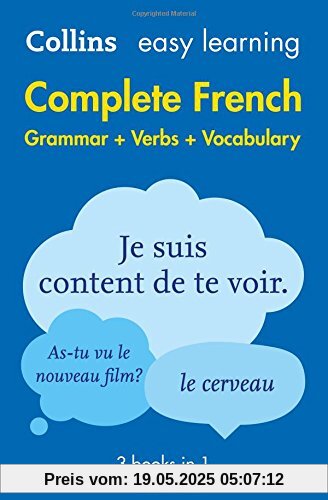 Easy Learning French Complete Grammar, Verbs and Vocabulary (3 Books in 1) (Collins Easy Learning French)