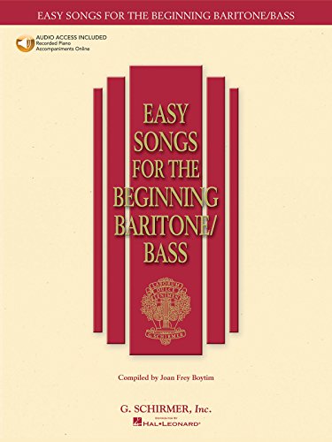 Easy Songs for the Beginning Baritone/Bass [With CD] (Easy Songs for Beginning Singers)
