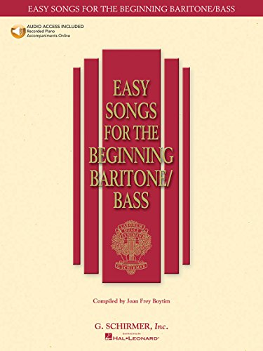 Easy Songs for the Beginning Baritone/Bass [With CD] (Easy Songs for Beginning Singers)