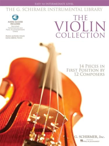 Easy To Intermediate Level (Book & Online Audio): Noten, Sammelband, Download (Audio) für Violine, Klavier (The G. Schirmer Instrumental Library): 14 Pieces in First Position by 12 Composers von G. Schirmer