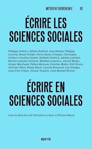 Écrire les sciences sociales, écrire en sciences sociales Écrire les sciences sociales, écrire en sciences sociales von PU RENNES