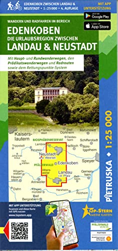 Edenkoben, Landau & Neustadt: Wander- und Radwanderkarte. 1:25000, 4. Auflage von Pietruska