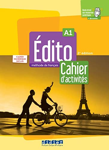 Édito A1, 2e édition - Édition hybride: Cahier d'activités + code numérique didierfle.com (24 mois) Édito A1, 2e édition - Édition hybride: Cahier d'activités + code numérique didierfle.com (24 mois)
