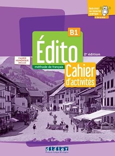Édito B1, 3e édition - Édition hybride: Méthode de français. Cahier d'activités + code numérique didierfle.com (24 mois)