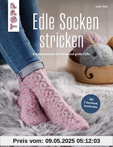 Edle Socken stricken (kreativ.kompakt.): Kuschelmomente für kleine und große Füße. Mit 2 Geschenkbanderolen