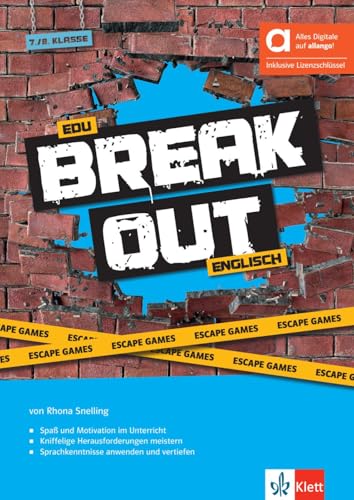 Edu Breakout Englisch - Hybride Ausgabe allango: Escape Games für die 7./8. Klasse. Unterrichtshandreichung mit Audios von Klett Sprachen GmbH