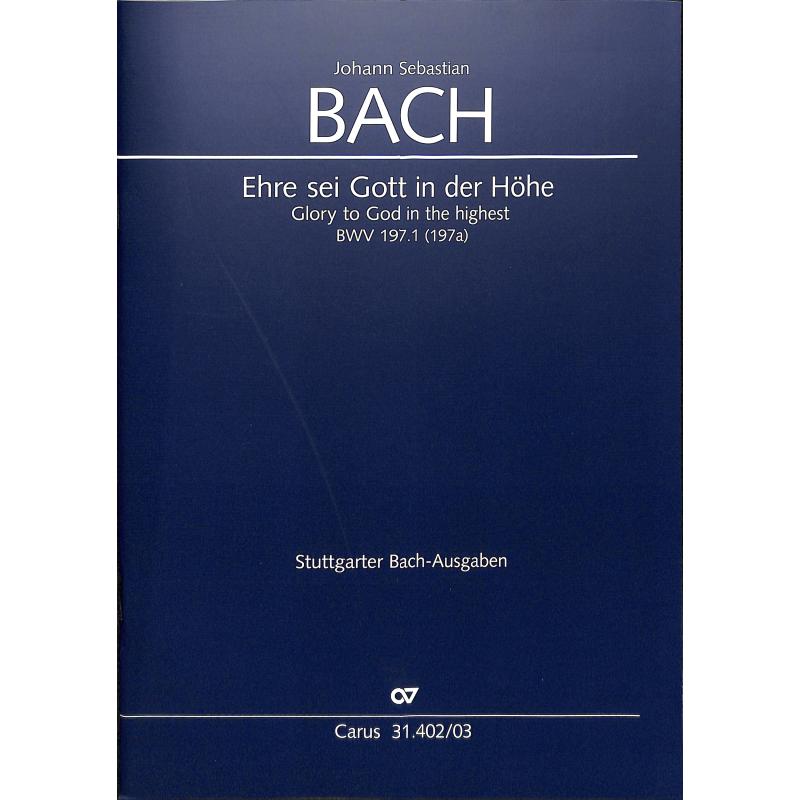 Ehre sei Gott in der Höhe BWV 197/1