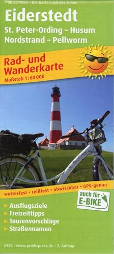 Eiderstedt, St. Peter-Ording - Husum, Nordstrand - Pellworm: Rad- und Wanderkarte mit Ausflugszielen und Freizeiteinrichtungen, wetterfest, reissfest, abwischbar. 1:60 000 (Rad- und Wanderkarte: RuWK) von FREYTAG-BERNDT UND ARTARIA