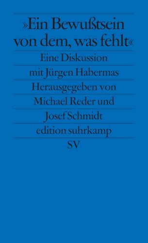 Ein Bewußtsein von dem, was fehlt: Eine Diskussion mit Jürgen Habermas (edition suhrkamp)