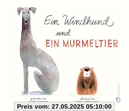 Ein Windhund und ein Murmeltier