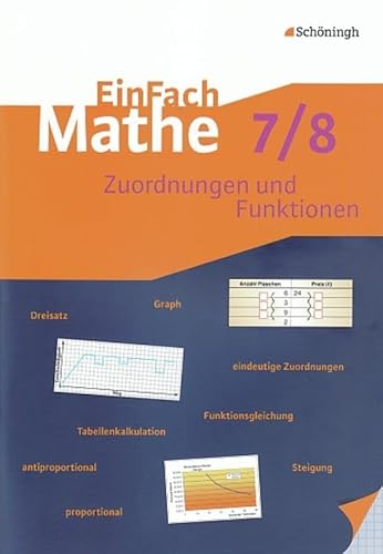 EinFach Mathe: Zuordnungen und Funktionen: Jahrgangsstufen 7/8