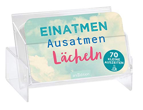 Einatmen, Ausatmen, Lächeln: 70 kleine Auszeiten | Mehr Achtsamkeit und Entspannung für dich: 70 Karten mit inspirierenden Sprüchen und Zitaten Einatmen, Ausatmen, Lächeln: 70 kleine Auszeiten | Mehr Achtsamkeit und Entspannung für dich: 70 Karten mit inspirierenden Sprüchen und Zitaten