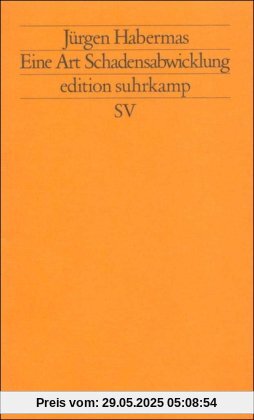 Eine Art Schadensabwicklung: Kleine politische Schriften VI (edition suhrkamp)