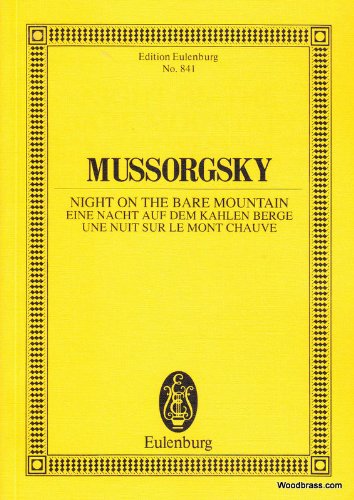 Eine Nacht auf dem kahlen Berge: Orchestriert von Rimskij-Korsakow. Orchester. (Eulenburg Studienpartituren)