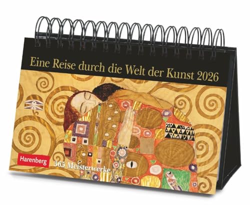 Eine Reise durch die Welt der Kunst Premiumkalender 2026 - 365 Meisterwerke: Premiumkalender für Kunstliebhaber. Hochwertiger Tischkalender 2026 zum ... großer Künstler (Tischkalender Harenberg) von Harenberg