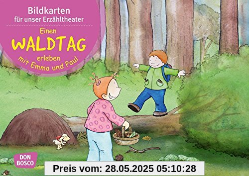 Einen Waldtag erleben mit Emma und Paul. Kamishibai Bildkartenset.: Entdecken. Erzählen. Begreifen: Mit kleinen Kindern durch das Jahr. (Bilderbuchgeschichten für unser Erzähltheater)