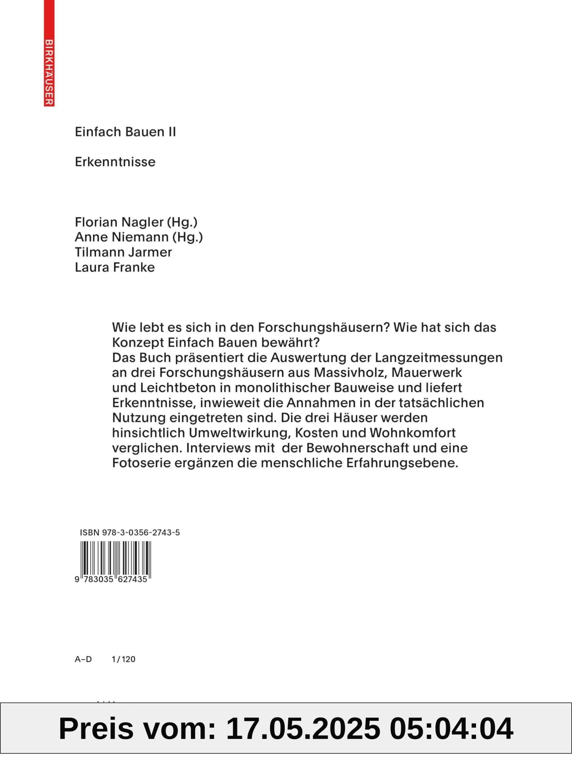 Einfach Bauen II: Erkenntnisse Einfach Bauen II: Erkenntnisse