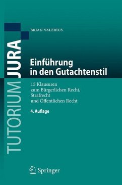 Einführung in den Gutachtenstil von Springer / Springer Berlin Heidelberg / Springer, Berlin