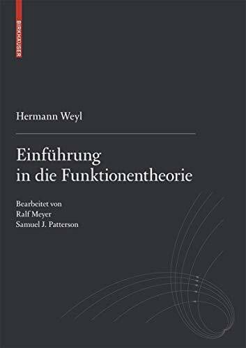 Einführung in die Funktionentheorie (German Edition)