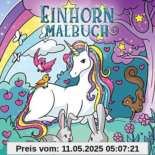 Einhorn Malbuch: Für Kinder im Alter von 4-8 Jahren (Malbücher für Kinder, Band 4)