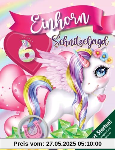 Einhorn Schnitzeljagd Kindergeburtstag ab 6 Jahren: Kreativ geplantes Schatzsuche-Einhornspiel zum Sofort Starten mit allen Materialien für Vielbeschäftigte & Liebhaber. (Bravo Schatzsuche)