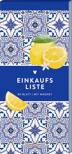 Einkaufsliste - Portugiesische Fliesen: 80 Blatt | Mit Magnet: Einfach heraustrennen: Alle Einkäufe auf einen Blick! (Küchenpapeterie) von Hölker Verlag