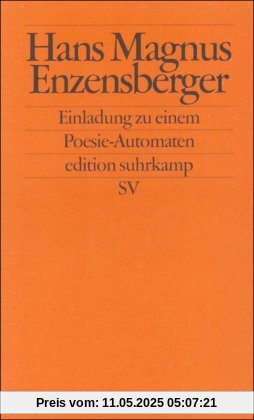 Einladung zu einem Poesie-Automaten (edition suhrkamp)