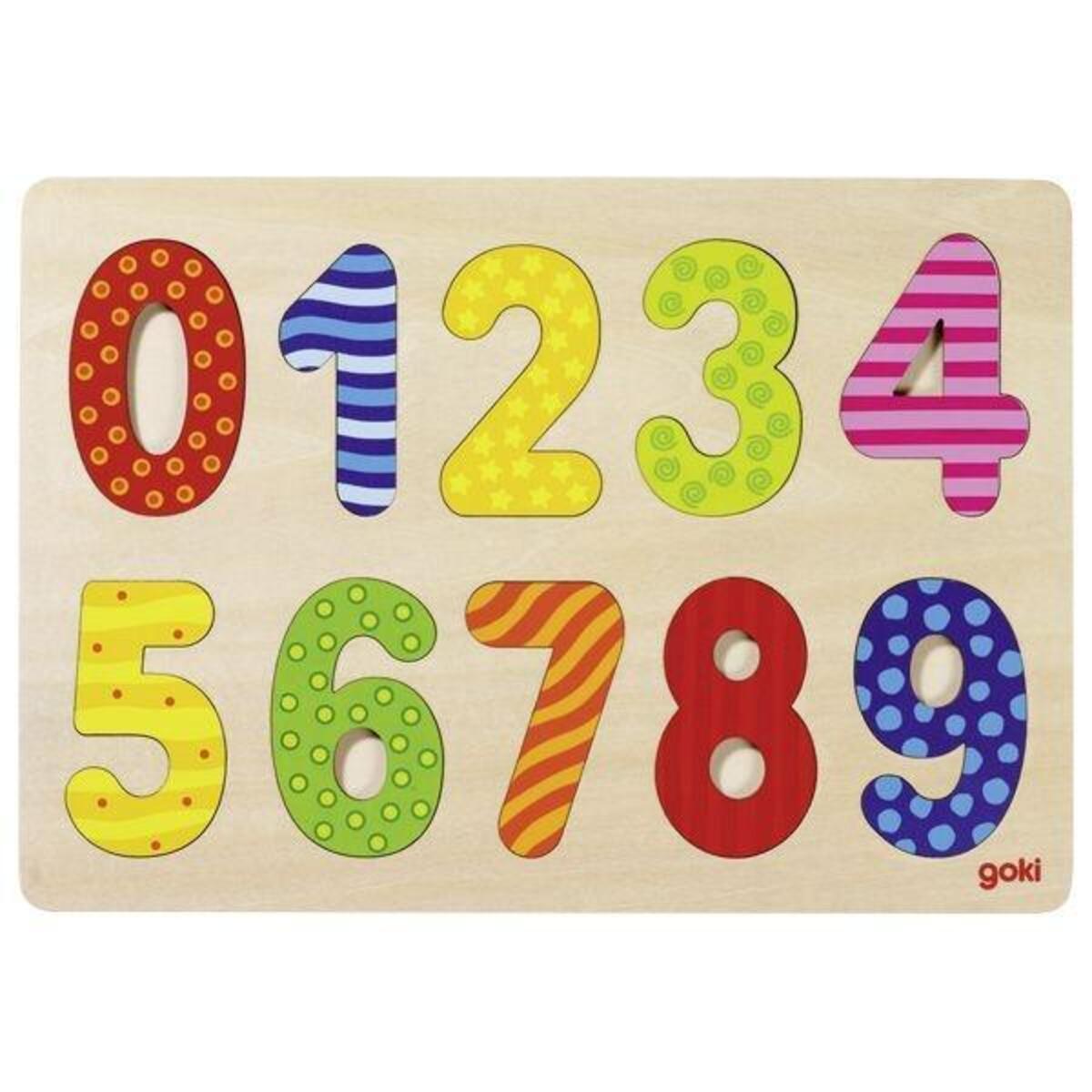 Einlegepuzzle Zahlen 0-9 von Gollnest & Kiesel GmbH &